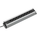 Stekkerdoos - Zwart - 9-voudig - 16A/3680W - Kabel 2,0m