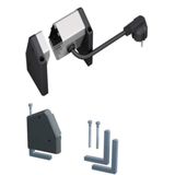 BACHMANN - DESK 1 - Bureauaansluitpanelen - Zwart - 4 Wandcontactdozen