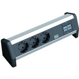 Bachmann Desk 1 power uitbreiding 3 AC-uitgang(en) Zwart