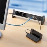 Bachmann - DESK - Verlengsnoer - Zwart - AC 230 V - 3 Aansluitingen