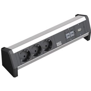 Bachmann - DESK - Verlengsnoer - Zwart - AC 230 V - 3 Aansluitingen
