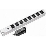 Bachmann - IT PDU Basic - Contactdoosstrook - 8x C13 - Aluminium