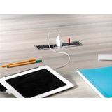 Bachmann Power Frame Klein - 2x Schuko - 2x RJ45 (Cat5e) - 0,1 meter GST18-3® (m) - Zwart