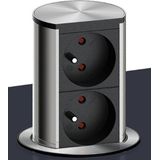 Bachmann - ELEVATOR Stekkerdoos - 2 x UTE FR - 2 m - Aluminium