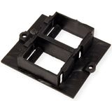 BACHMANN - Maatwerk Module Frame 2x Keystone - Zwart - Kunststof