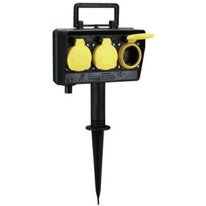 Bachmann 3-Voudig Tuinstopcontact Met Bodemspies