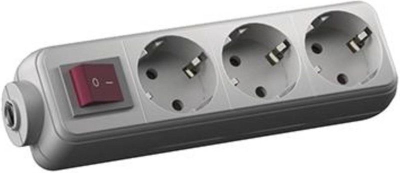 Bachmann 384.272S Stekkerdoos met Schakelaar Wit Randaarde Stekker 1 Stuk(s)