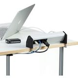 Bachmann - Desktop Stekkerdoos - Zwart/Zilver - 3 Contacten - Wieland GST18®