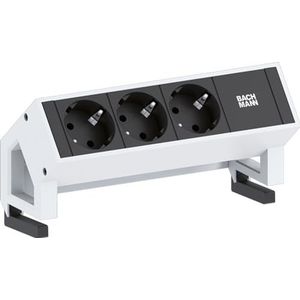 Bachmann DESK2 3xCEE7/3 Strom 0,2m GST18 Inox lackiert 902.4048