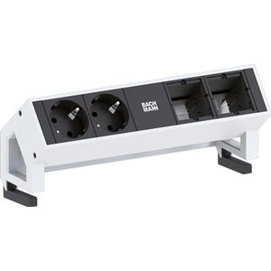 Bachmann stekkerdoos 2 stopcontacten wit (902.211)
