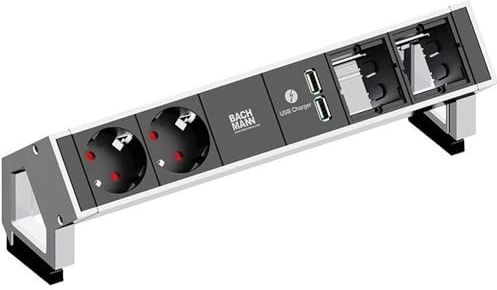 Desk 2 - Stekkerdoos - Aluminium - Ruimtebesparend Ontwerp