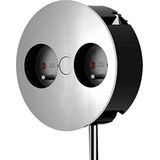 Overig Twist dubbel stopcontact Bachmann RVS Belgische aarding