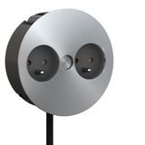 Overig Twist dubbel stopcontact Bachmann RVS Belgische aarding