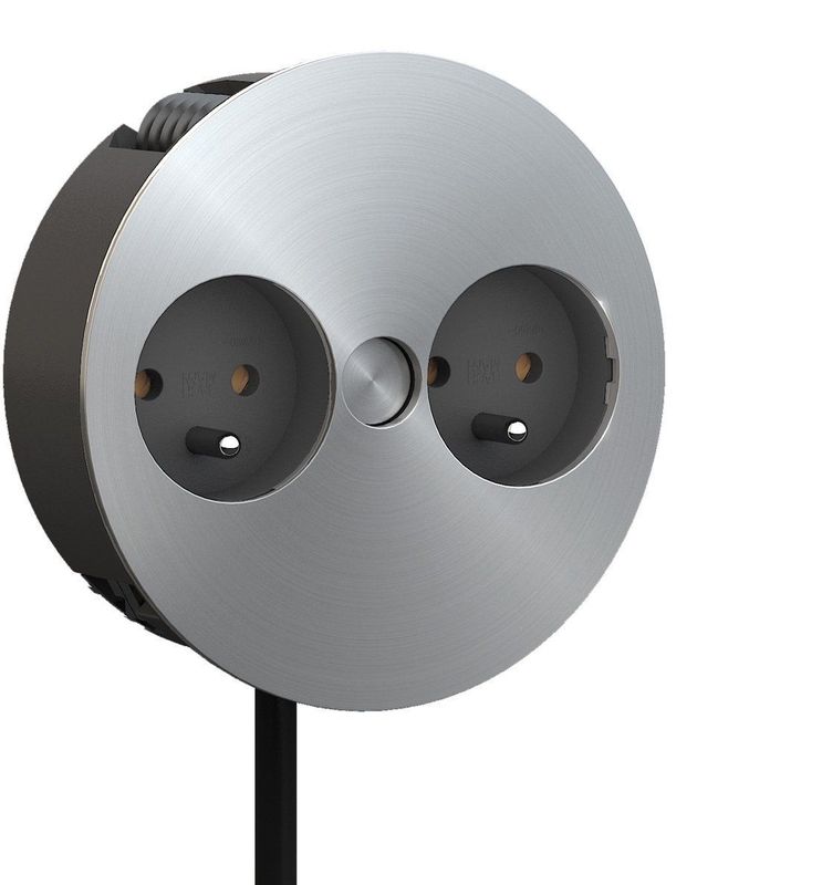 Overig Twist dubbel stopcontact Bachmann RVS Belgische aarding