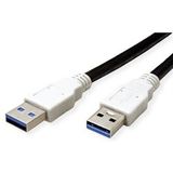 BACHMANN USB 3.2 Kabel A/A 1:1, zwart, 1 m