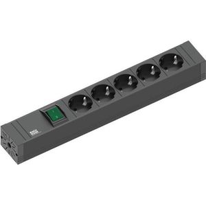 Bachmann 420.0013 Binnen 5AC-uitgang(en) 2m Zwart power uitbreiding