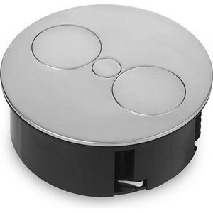 Bachmann - Twist - Inbouwstekkerdoos - RVS - 2x 230V Schuko