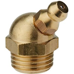Umeta -1211457-25-25 hydraulische smeermiddelen 45º DIN 71412 type H2 (R.1/4""-19BSP x L 25 x Ø11 Messing), Meerkleurig, Eén maat