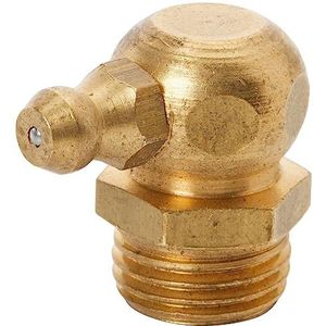 Umeta - 1311457-25-25 hydraulische smeervetten 90º DIN 71412 type H3 (R.1/4""-19 BSP x L.22 x Ø14 messing), Meerkleurig, Eén maat