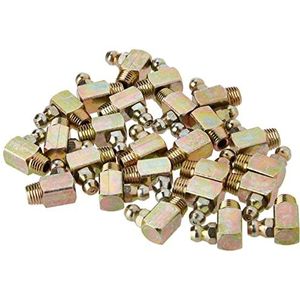 Umeta -1304575-25-25 Hydraulische 90º zelftappende smeermiddelen din 71412 type H3/S (staal R.8x1 x L 18 x Ø9), Meerkleurig, Eén maat