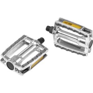 Pedalset Ergotec 658 9 16 mit Reflektor - Silbergrau