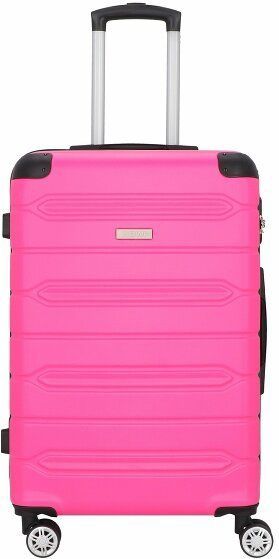Nowi Rhodos 4 wielen Trolley 68 cm  roze