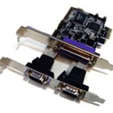 Longshine - LCS 6322M - Controlekaart - I/O-controllerkaart - PCIe-sleuf met Parallelle Printeraansluiting en Twee Seriële Poorten