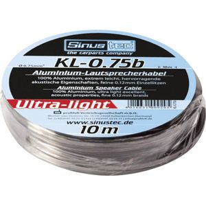 Sinustec KL-0,75b Versterker Aansluitset - Ultralichte Aluminiumkabel - 10 m