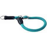 Hunter halsband voor hond freestyle met stop turquoise 45 cmx10 mm