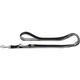 Hunter Hondenriem - Neopreen - 200 x 2,5 cm - Zwart/Grijs