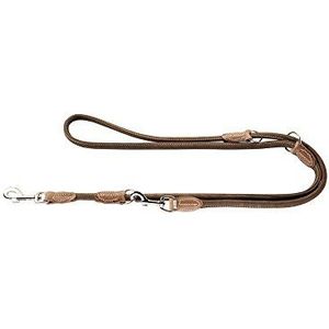 Hunter Smycz przepinana Hunting Round & Soft brązowa ze skóry bydlęcej- nubuk Pl