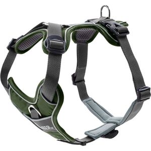 HUNTER Hondentuig Divo - Groen - Ergonomisch - 5-voudig Verstelbaar