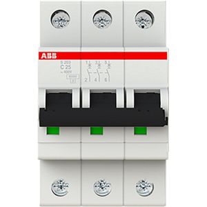 ABB S203-C25 Sicherungsautomat 6kA,25A,3P