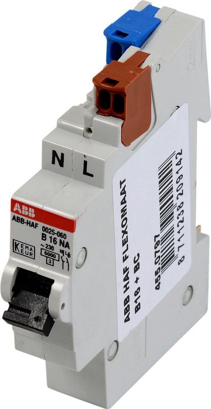 ABB - Flexomaat - 16A - Uitschakelkarakteristiek B - 2 Polen - Spanningstype AC