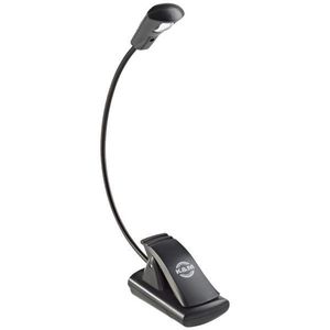 K&M 12241 FlexLight LED muziekstandaard zwart - clip bevestiging - flexibele zwanenhals, helderheid 800 lux