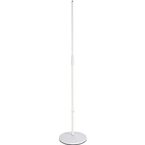 K&M Microfoonstatief 260/1 zuiver wit - solo statief met geluidsdemping - uittrekbaar van 87 tot 157,5 cm - 3/8 inch schroefdraadaansluiting