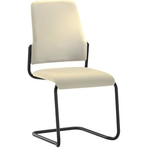 interstuhl Bezoekersstoel GOAL, sledestoel, VE = 2 stuks, stoelframe zwart, beige