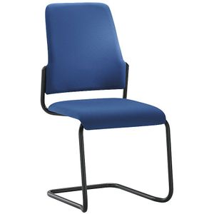 interstuhl Bezoekersstoel GOAL, sledestoel, VE = 2 stuks, stoelframe zwart, gentiaanblauw