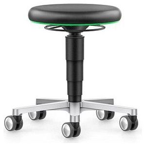 bimos Arbeitshocker Medical grün, schwarz Kunstleder