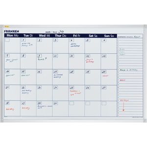 Franken maandplanner X-tra Line VO-7 90 x 60 cm 1 maand wit