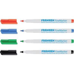 Franken FineMarker Z1994 SB FineMarker, 4 stuks, rood/groen/blauw/zwart