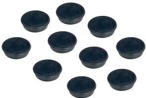 FRANKEN Magnet schwarz, Kunststoff Ø 3,8 cm, 10 St.