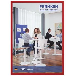 FRANKEN magnetische zak FRAME IT X-tra!Line, DIN A3, rood