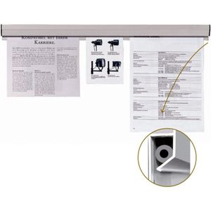 Franken PKS58 document houder Kunststof Grijs