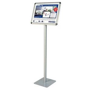 Franken Informationsdisplay silber Aluminiumrahmen A3 quer