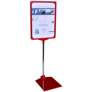 Franken Preisständer DIN A4 rot 32-62 cm Höhe