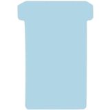 Franken T-Karten, für Stecktafel, Größe 2, Kopfbreite 60 mm, Fußbreite 48 mm, Höhe 84 mm, hellblau