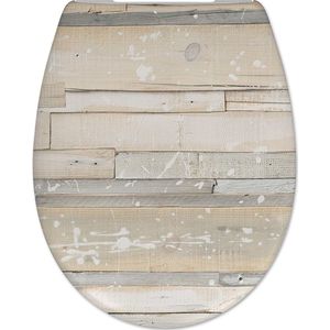 Cedo - Pastel Wood - Toiletzitting - Grijs Bruin - Duroplast