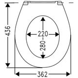 Cedo - Icebrown Toiletzitting - Bruin - Duroplast - Soft Close Scharnieren