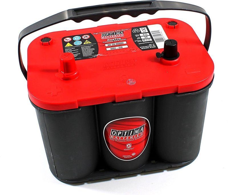 Optima - Red Top RT S - Auto-accu - Rood - Spiralcell Technologie